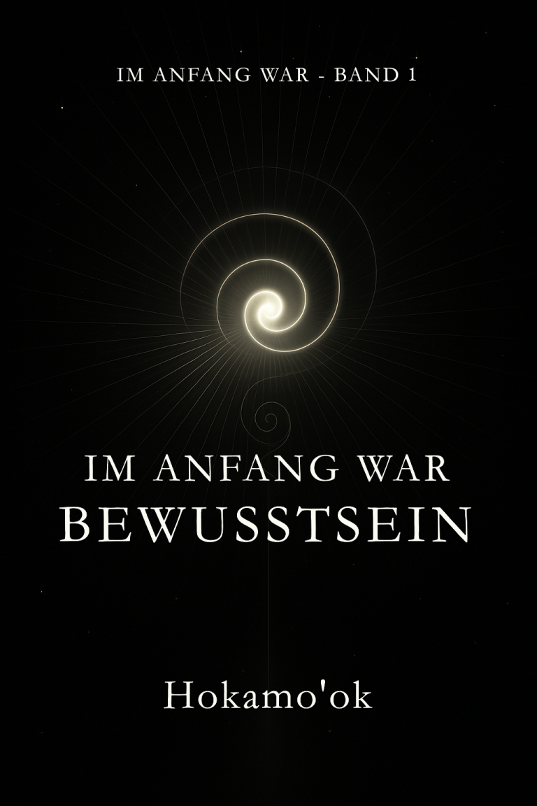 IM ANFANG WAR Band 1 Im Anfang war Bewusstsein - spirituelle Schöpfungsinterpretation - Ursprung allen Seins Goldene Spirale auf schwarzem Grund - Symbol für Ursprung, Bewusstsein und den ersten göttlichen Raum der Schöpfung.